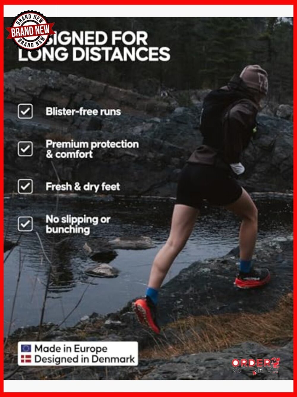 Ultra-Comfort Quarter Running Socks 3 Pack Performance Socks - Picture 3 of 7